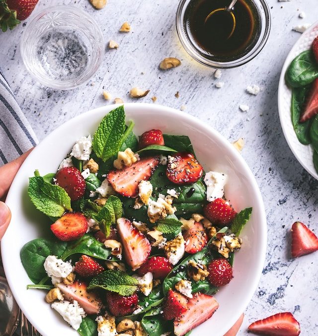 Spinach and Strawberry Summer Salad